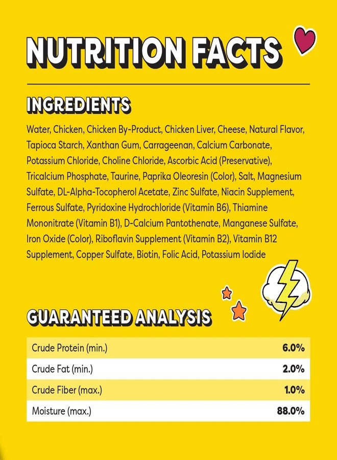 تيمبتيشنز ملاعق تمبتيشنز القابلة لللعق، مكافآت رطبة للقطط البالغة، بنكهة الدجاج اللذيذ والجبنة، 4 ملاعق، عبوة من 24 (96 إجمالي) - Image 4